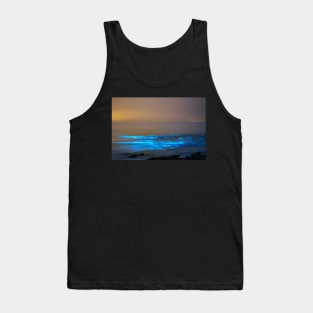 Bioluminescent plankton, Port Eynon Bay, Gower Tank Top